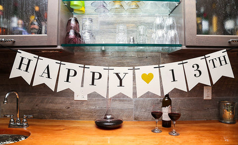 Happy 13th Birthday Banner