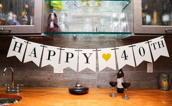 Happy 40th Birthday Banner