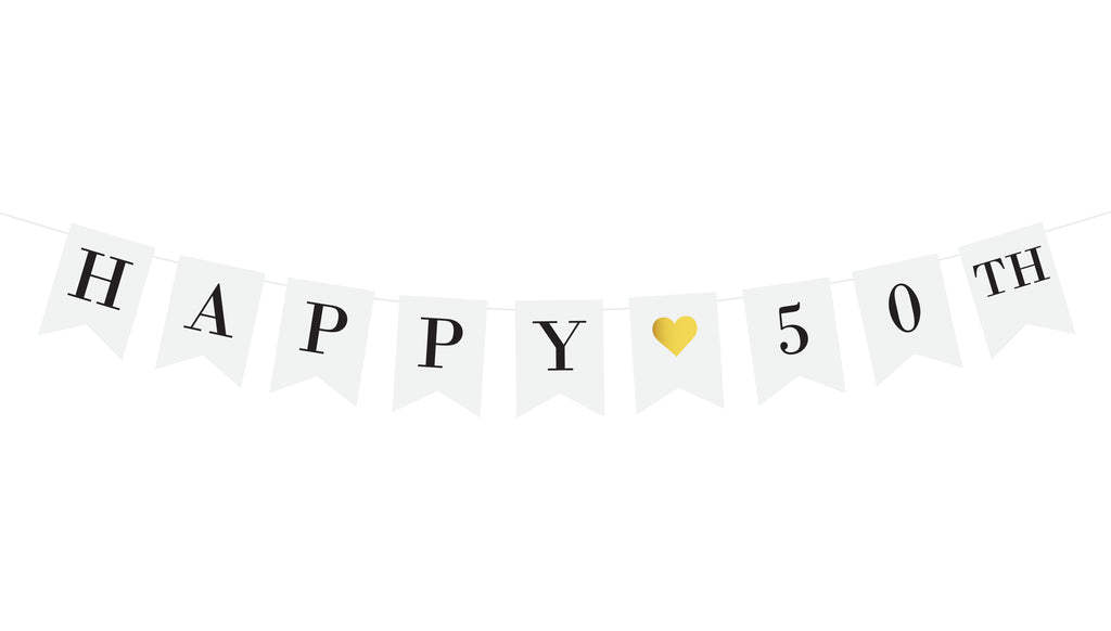 Happy 50th Birthday Banner