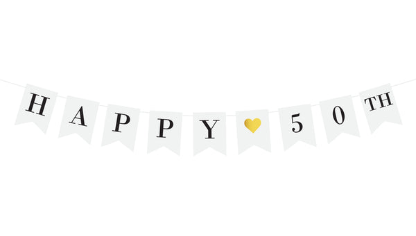 Happy 50th Birthday Banner
