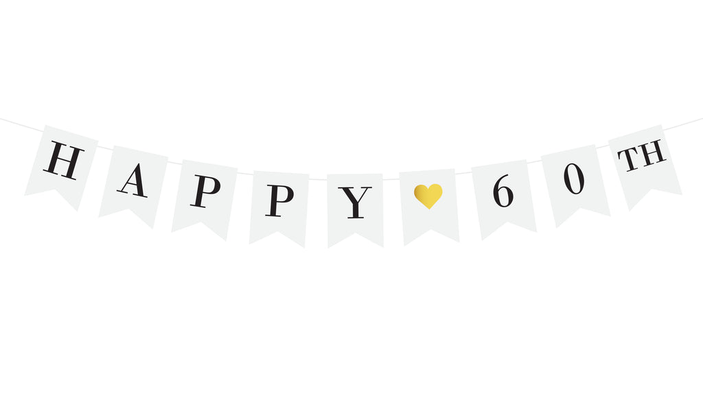 Happy 60th Birthday Banner