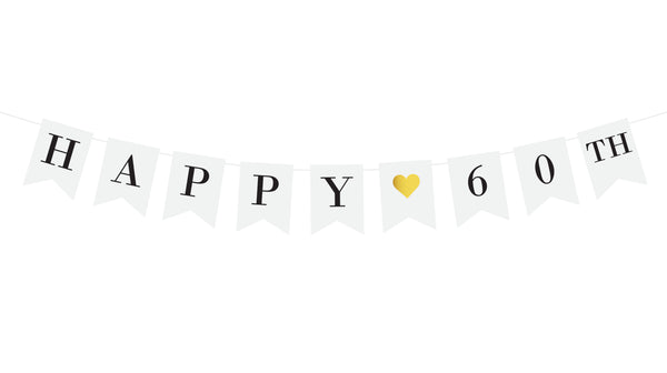 Happy 60th Birthday Banner