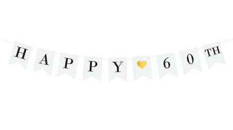 Happy 60th Birthday Banner