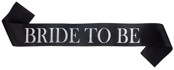 Bride to Be Black Sash