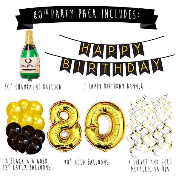 80th Birthday Party Pack