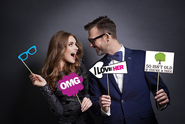 Cheers to Years™ 50th Birthday Photo Booth Party Props