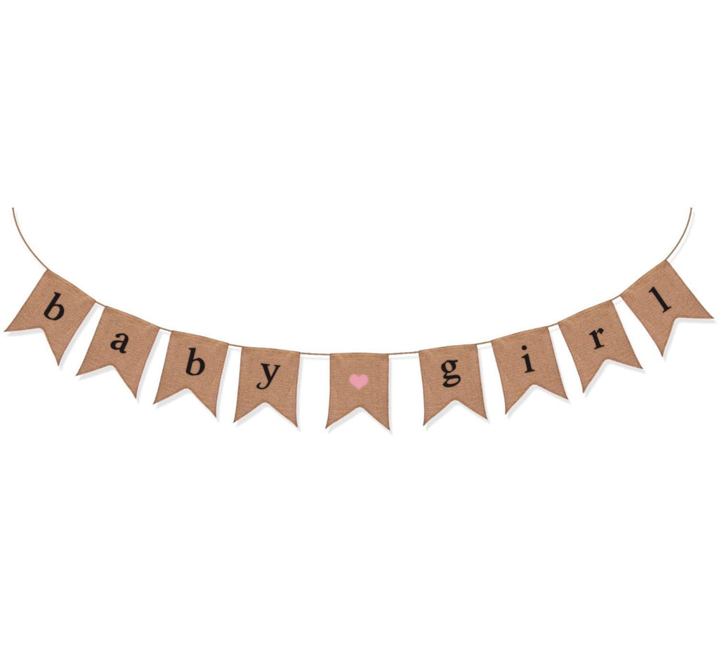 "Baby Girl" Burlap Banner