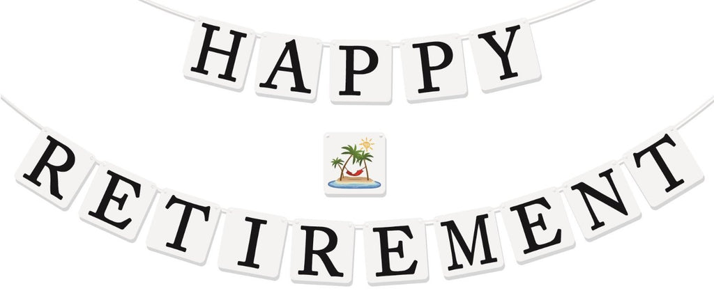 "Happy Retirement" Banner