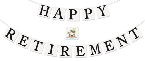 "Happy Retirement" Banner