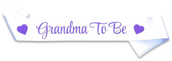 New Grandmother Gifts - "Grandma To Be" Sash - Baby Shower Decorations - Gender Reveal Party - Baby Announcement