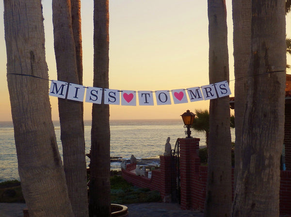 Bachelorette Banner - "Miss to Mrs."