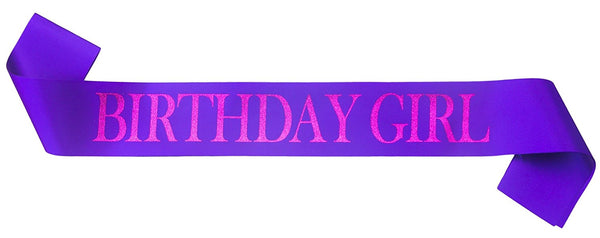 Cheers to Years™ Purple "Birthday Girl" Sash