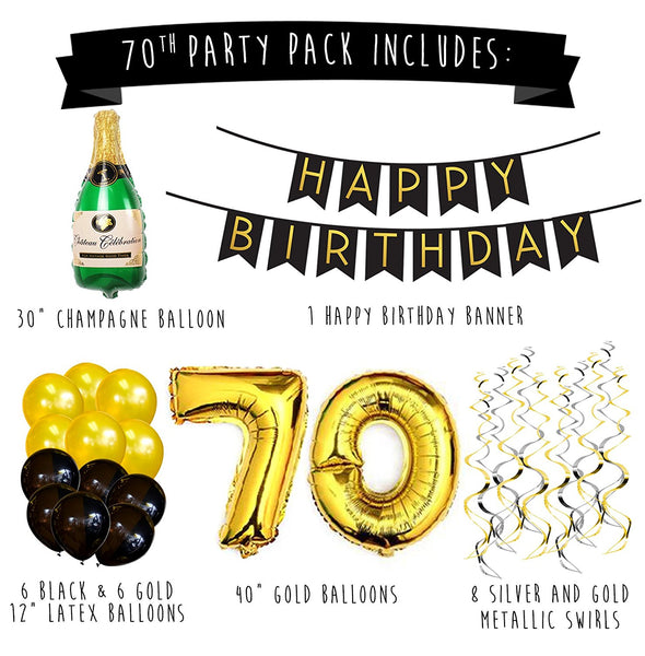 70th Birthday Party Pack