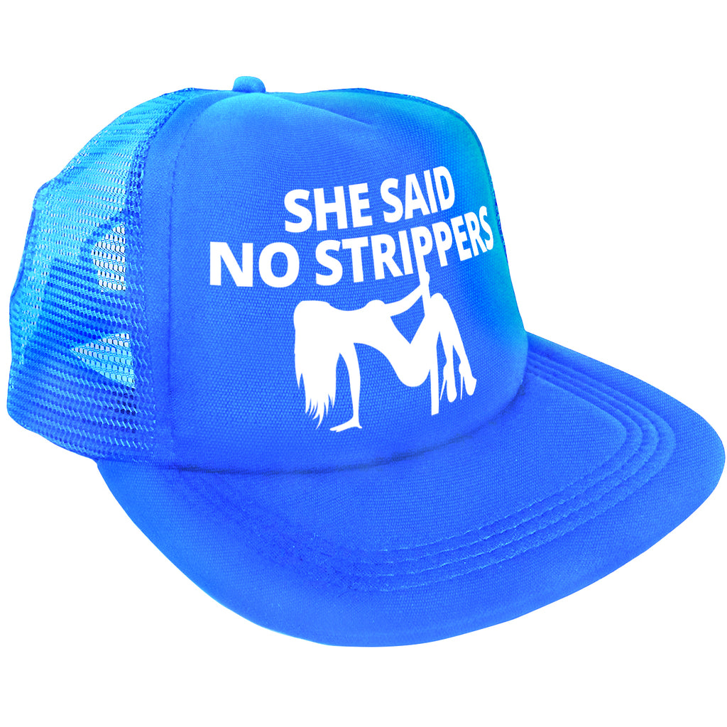Neon Blue Bachelor Hat