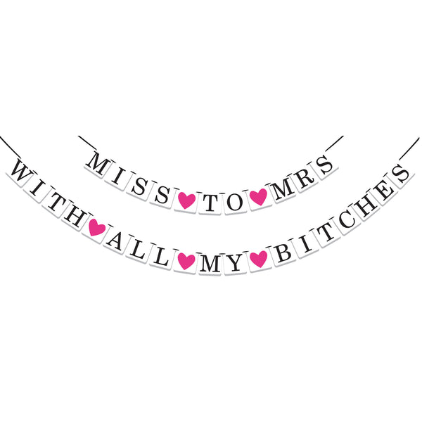 2-in-1 Classy and Sassy Bachelorette Party Banner