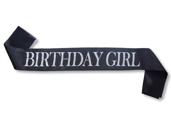 & Fabulous™ Black "Birthday Girl" Sash