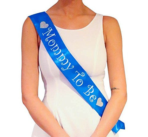 Blue Mommy To Be Sash for Boy
